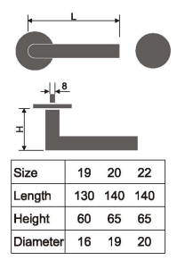 комплект замков для дверных ручек